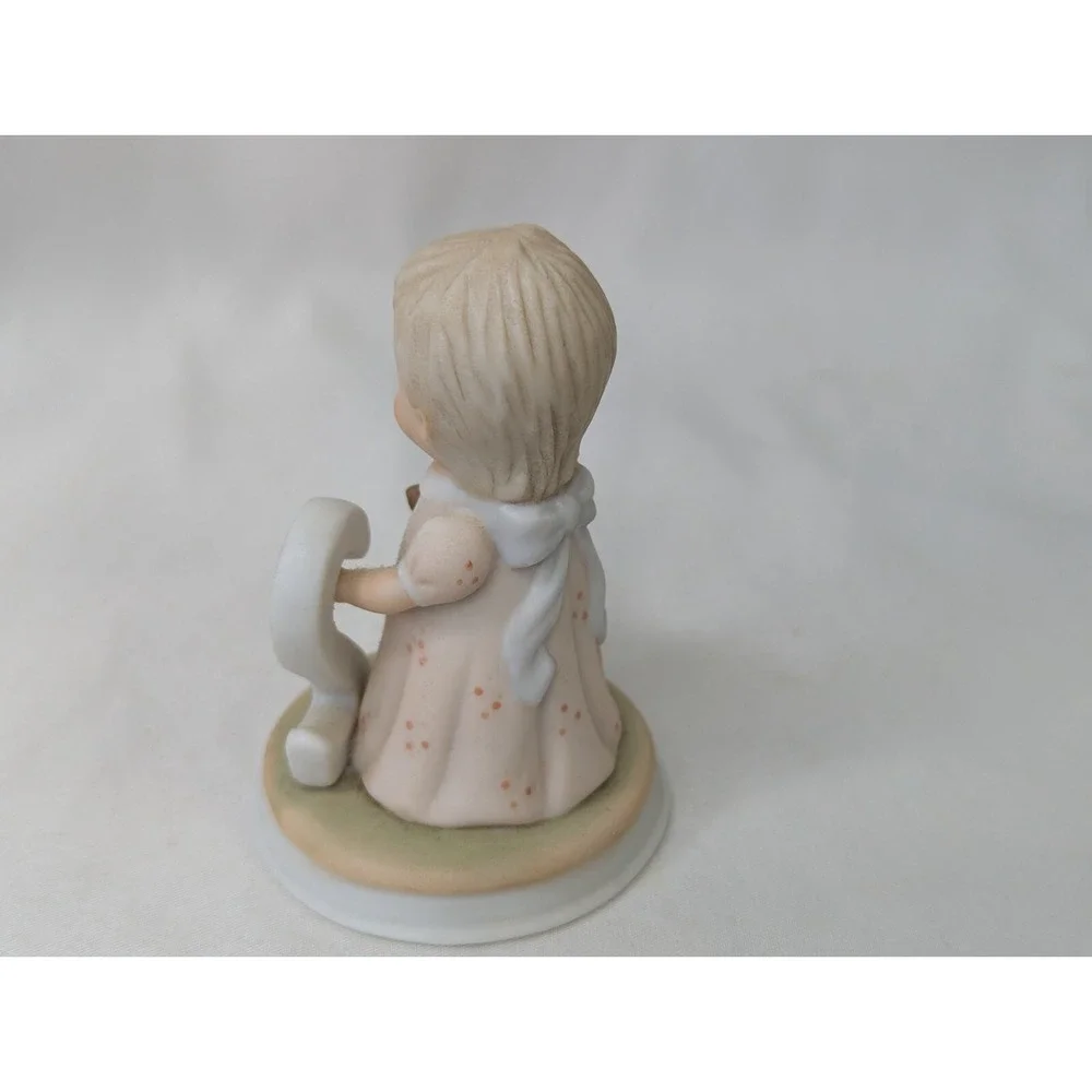 Lefton 2 Year‎ Old Girl Figure Teddy Bear Pajamas 1982 2.75 Inch Christopher